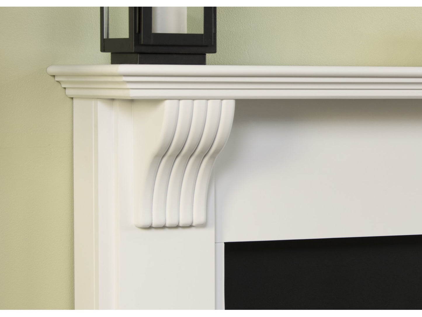Adam Harrogate Stove Suite + Aviemore Electric Stove White Enamel, 39"