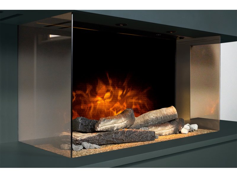 Adam Havana Charcoal Grey Fireplace Suite Remote Control 43 Inch