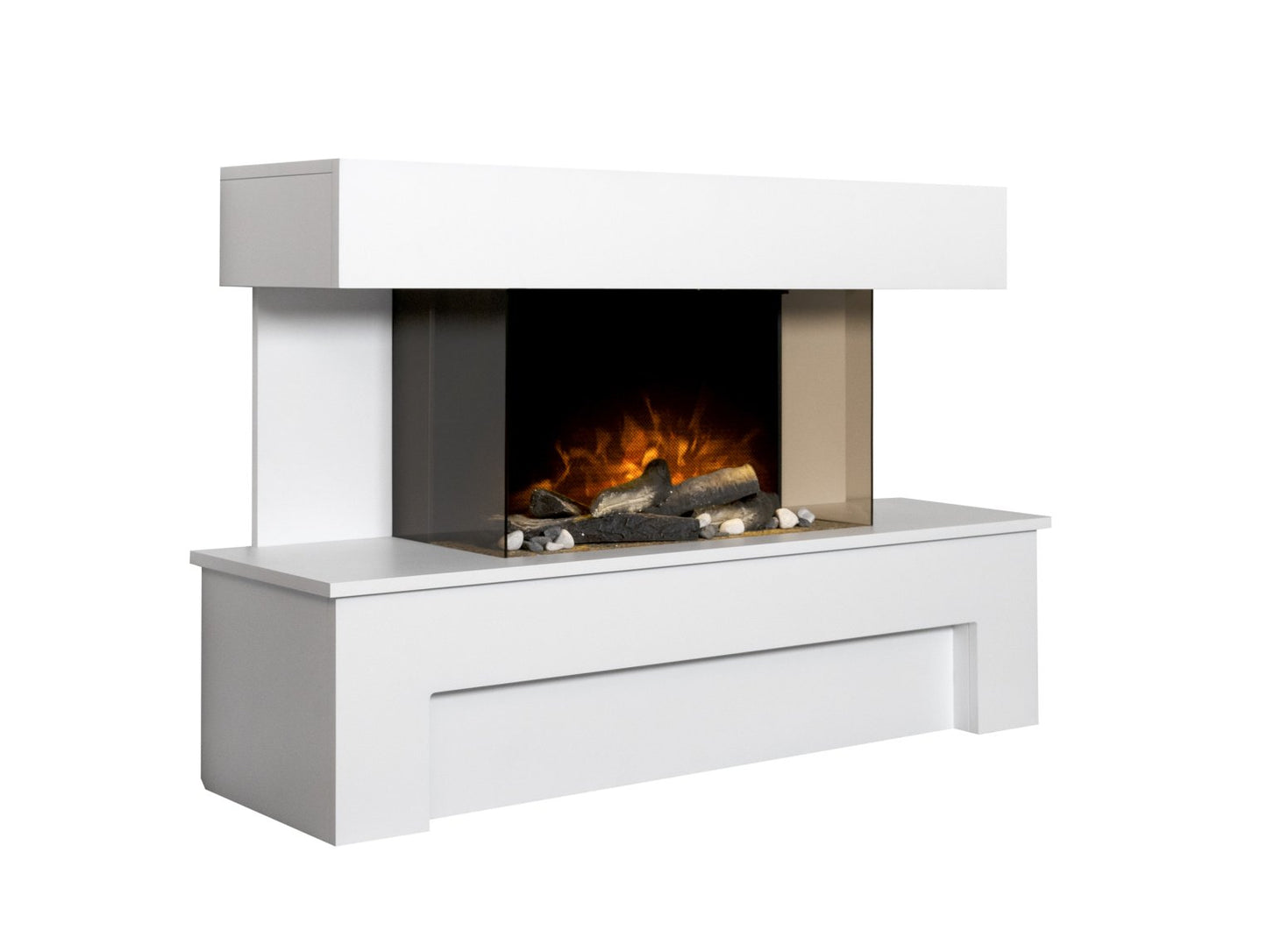Adam Havana Pure White Fireplace Suite + Remote Control 43"