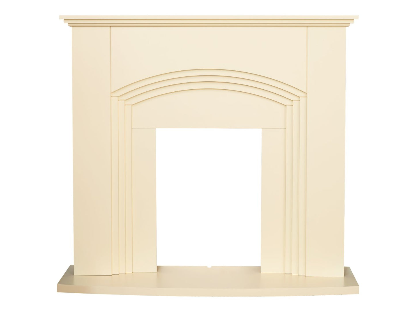Adam Kirkdale Fireplace in Cream, 45 Inch