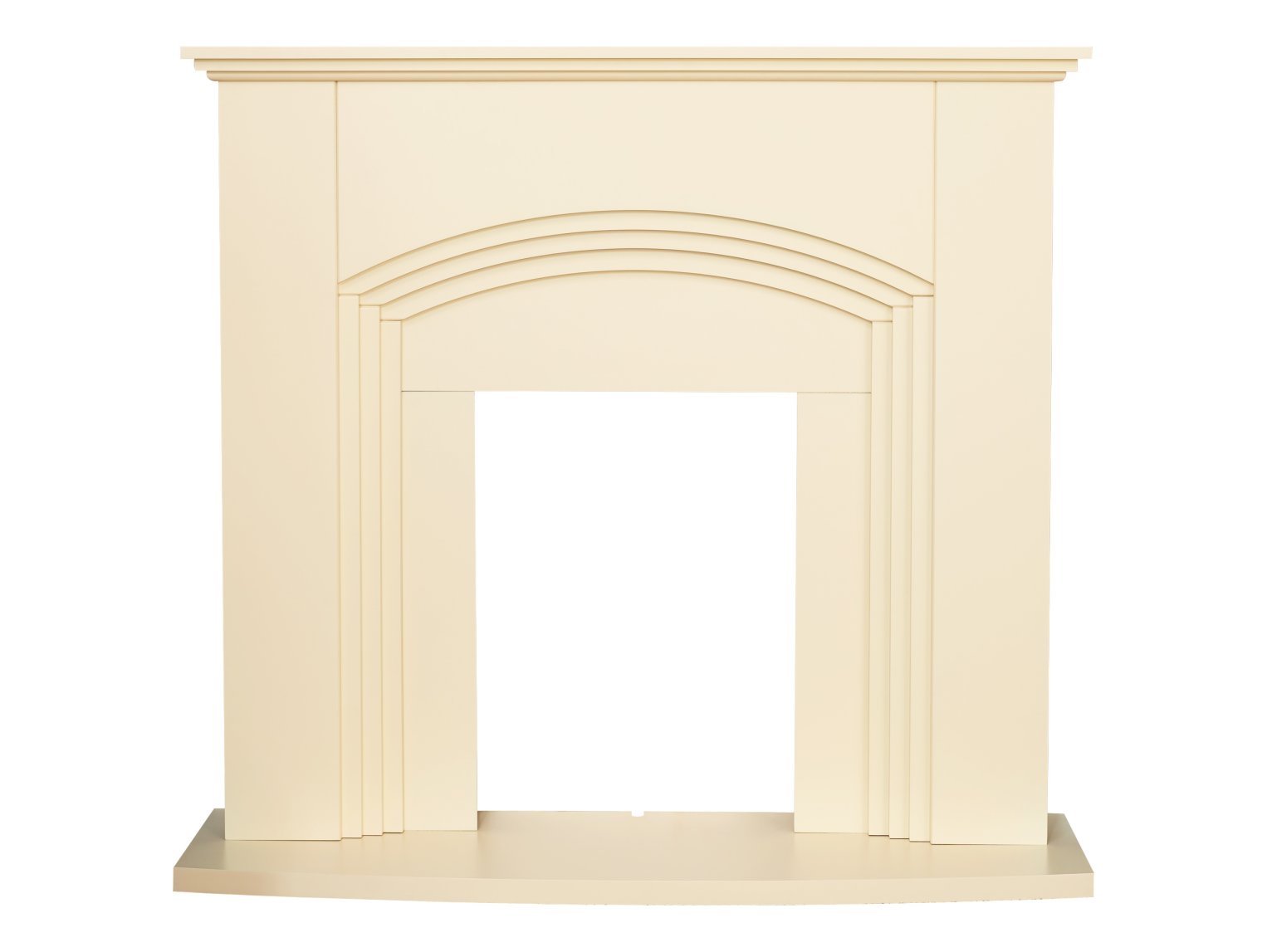 Adam Kirkdale Fireplace in Cream, 45 Inch