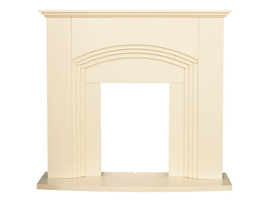 Adam Kirkdale Fireplace in Cream, 45 Inch