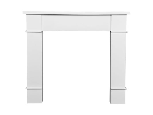 Adam Linton Mantelpiece with Downlights in Pure White, 48 Inch
