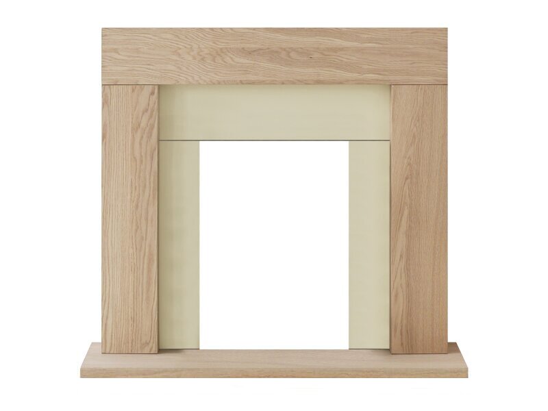 Adam Malmo Fireplace Oak & Black/Cream, 39"