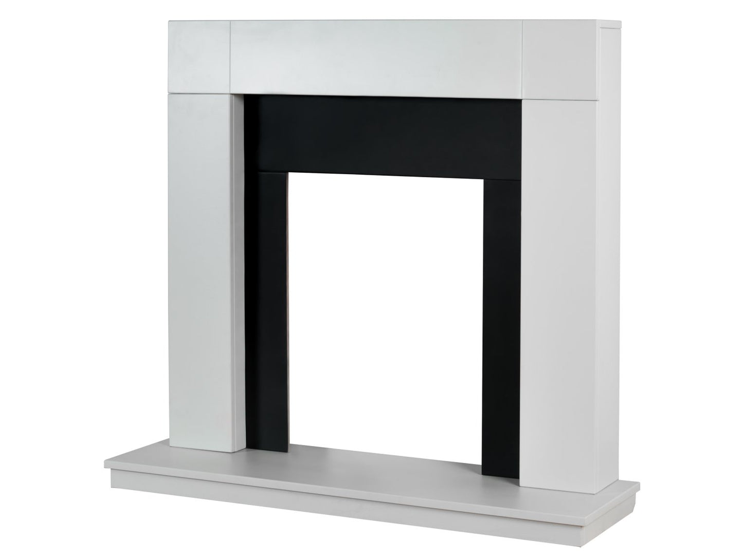 Adam Malmo Fireplace Pure White & Black/Pure White, 39"