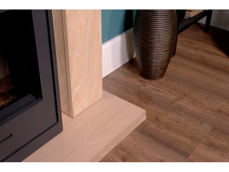 Adam Malmo Oak & Black/Cream + Oslo Inset Electric Stove Black, 39"