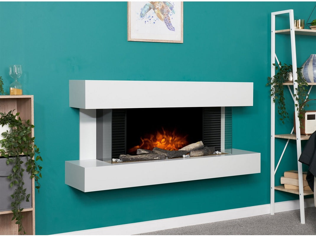 Adam Manola XL Pure White Wall Mounted Electric Suite, 48 Inch