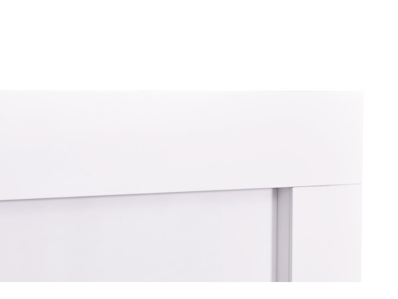 Adam Miami Fireplace Suite in Pure White, 48 Inch Assembled