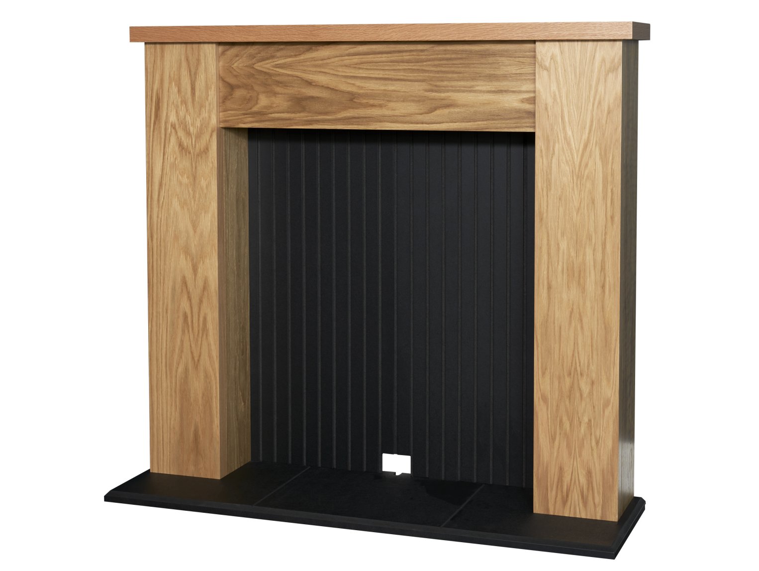 Adam New England Stove Fireplace Oak & Black, 48"