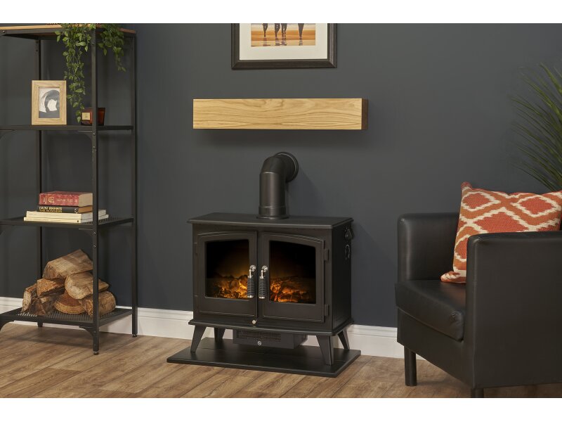 Adam Oak Beam, Hearth & Stove Pipe Set