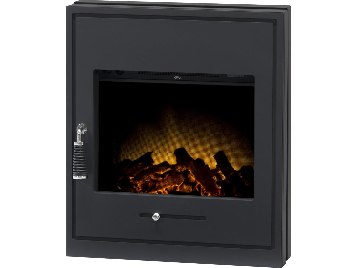 Adam Oslo Electric Inset Stove Black + Remote Control