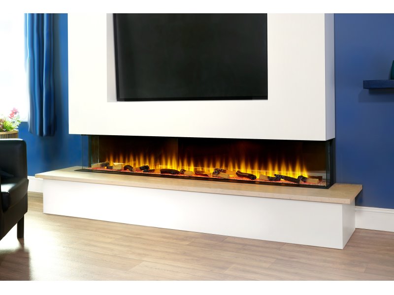 Adam Sahara 2000 Electric Inset Media Wall Panoramic Fire 81 Inch