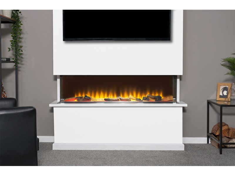 Adam Sahara Electric Inset Media Wall Panoramic Fire 51 Inch 1250mm