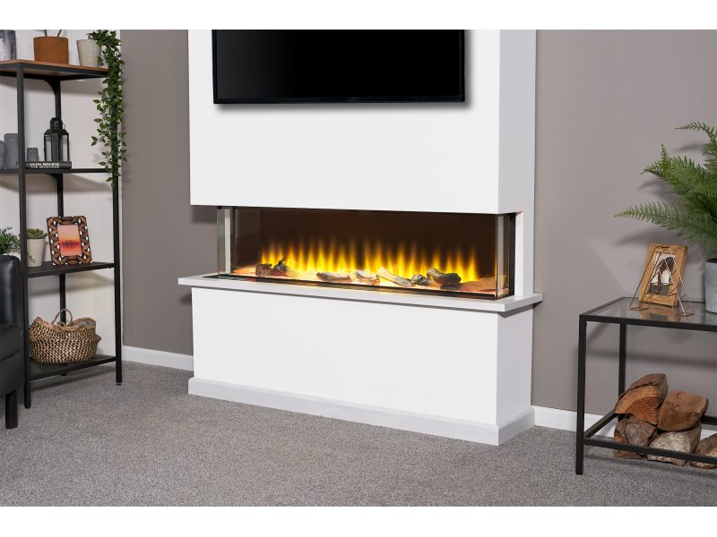 Adam Sahara Electric Inset Media Wall Panoramic Fire 51 Inch 1250mm