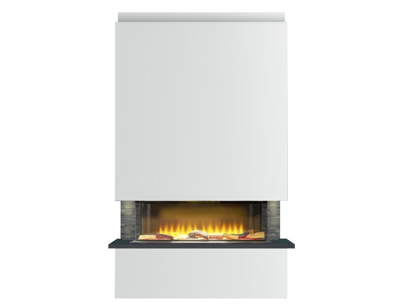 Adam Sahara Pre-Built Media Wall Fireplace Package 2