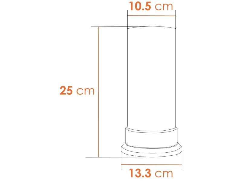 Adam Short Straight 250 Electric Fire Half Stove Pipe Black 8698