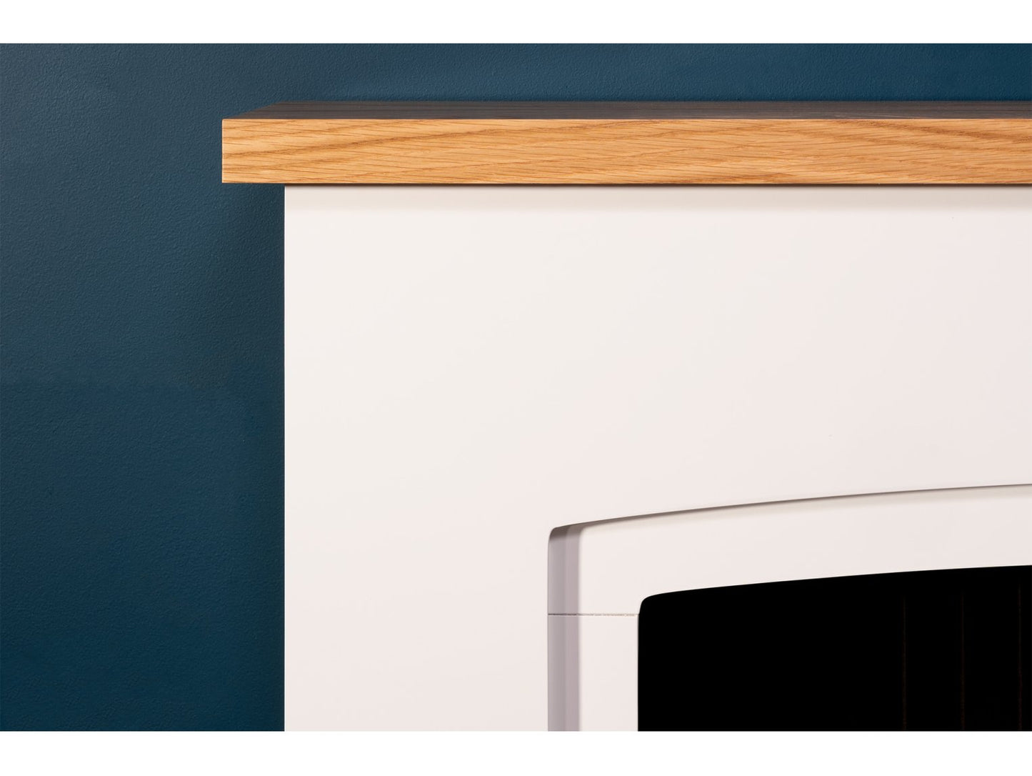 Adam Siena Stove Suite Pure White + Woodhouse Electric Stove Grey, 48"