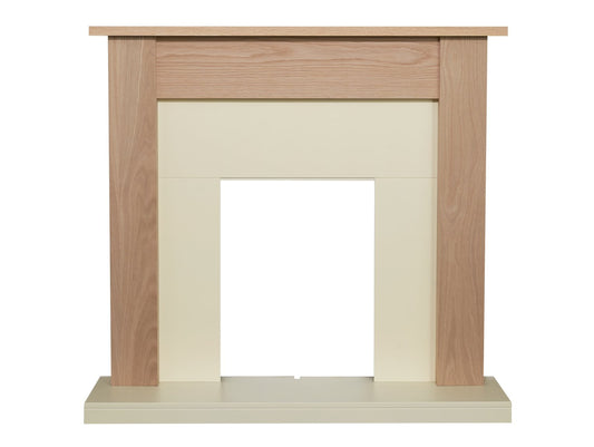 Adam Southwold Fireplace in Oak & Cream, 43 inch