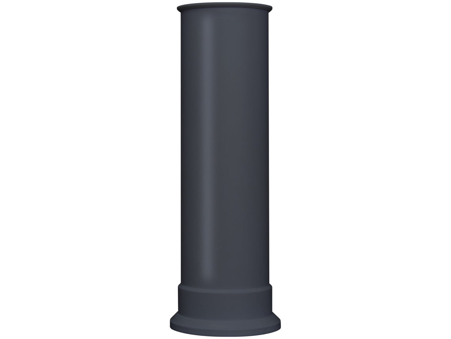 Adam Straight Stove Pipe in Charcoal Grey