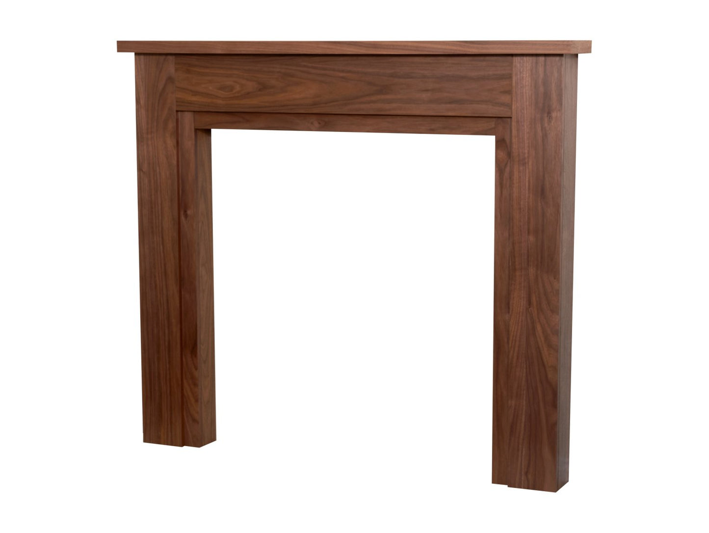 Adam Sudbury Mantelpiece + Downlights Walnut, 48"