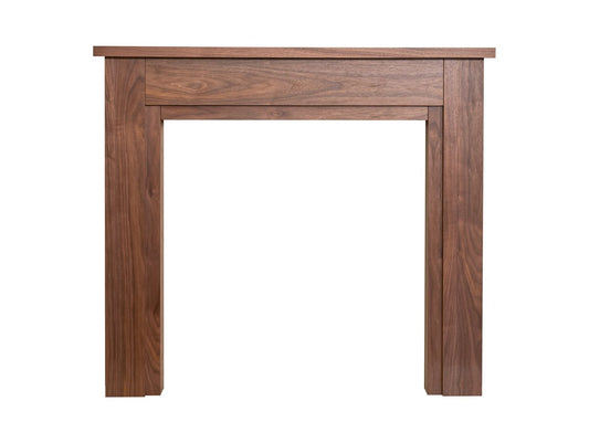 Adam Sudbury Mantelpiece with Downlights in Walnut, 48 Inch
