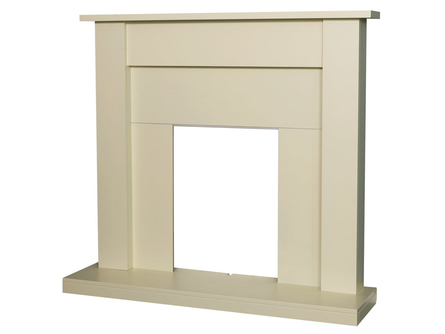 Adam Sutton Fireplace Cream & Black/Cream, 43"
