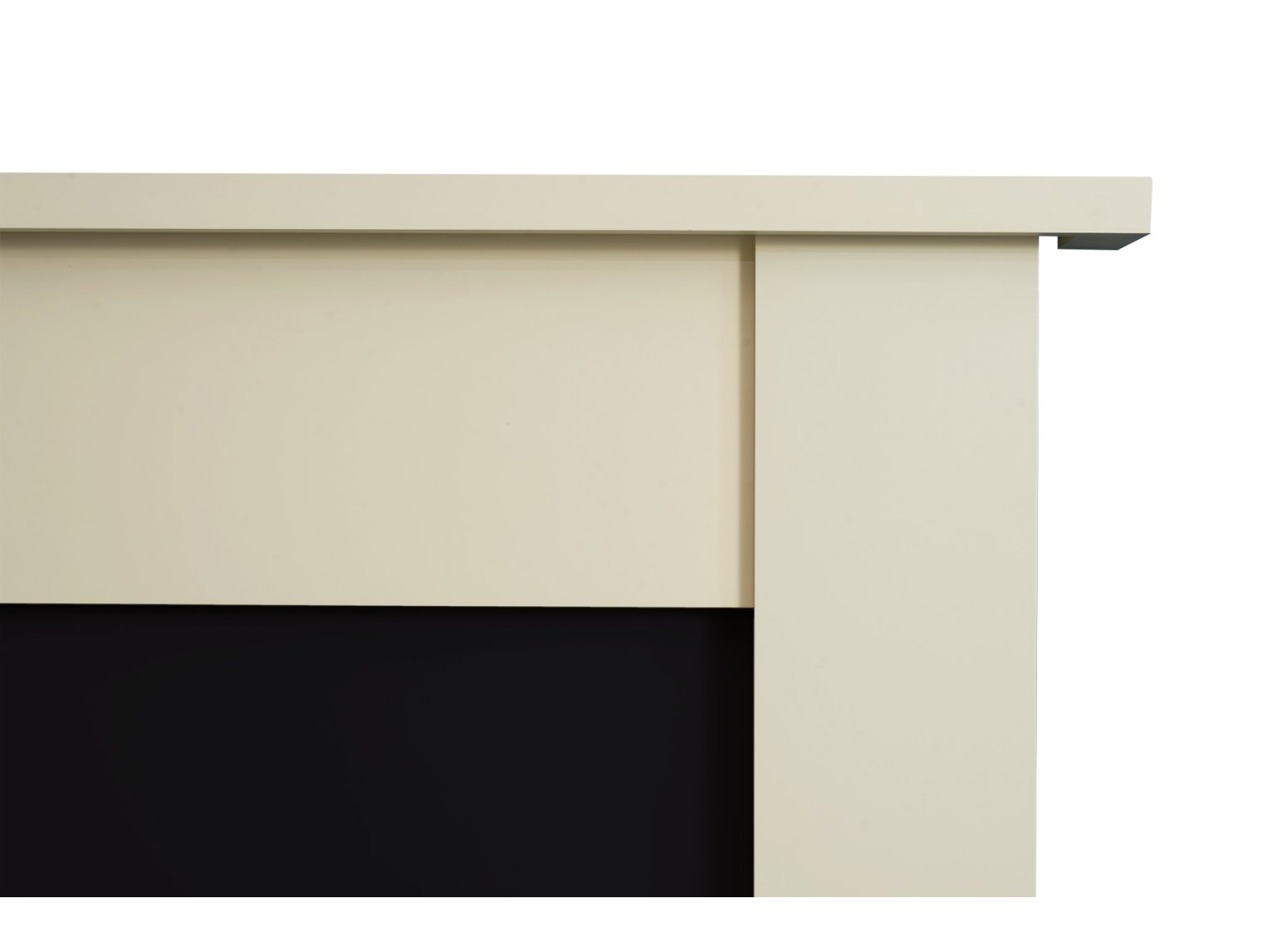 Adam Sutton Fireplace Cream & Black/Cream, 43"