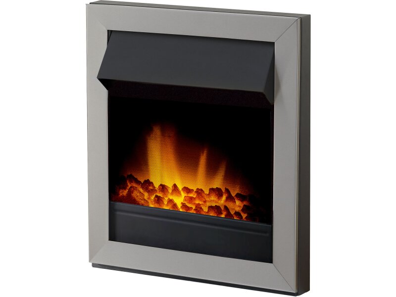 Adam Vancouver Electric Fire Brushed Steel