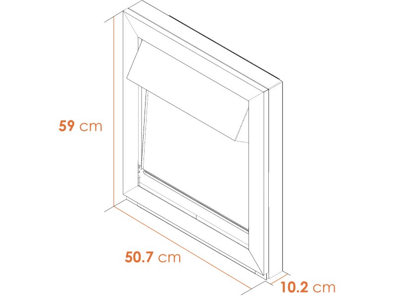 Adam Vancouver Electric Fire Brushed Steel Dimensions