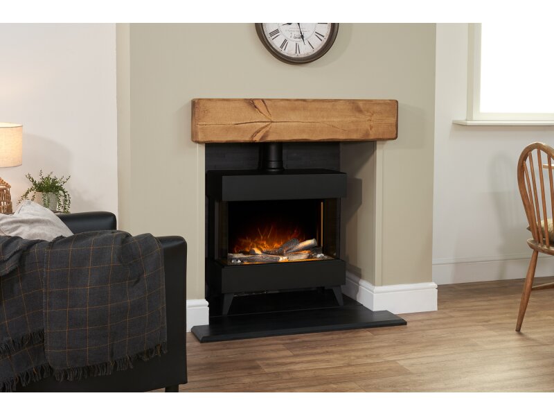Adam Viera Electric Stove + Remote Control Black