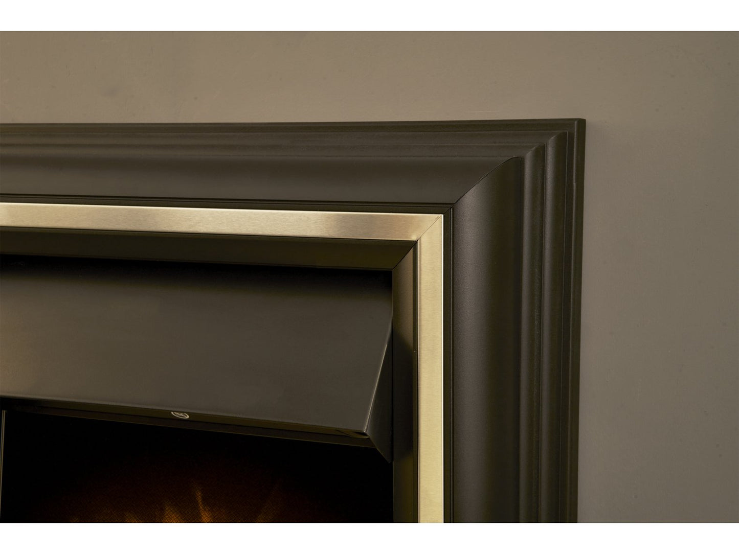 Adam York Freestanding Electric Fire Brushed Steel