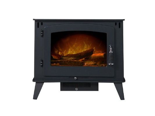 Acantha Bellagio Electric Stove in Charcoal Grey
