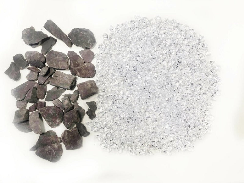 Slate & Crystal Fuel Bed Set for Media Wall Fire