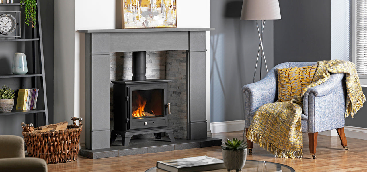Gallery Classic 8 ECO Black Stove Wood Burning Multifuel Ecodesign Stove 8kW