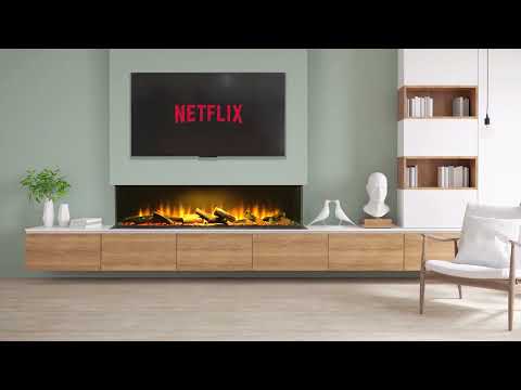 Acantha Aspire Media Wall electric fire