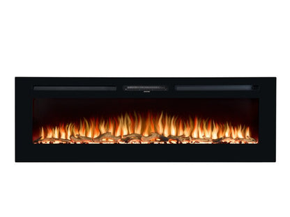 Adam Orlando Inset / Wall Mounted Electric Fire, 60 Inch