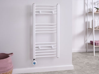 Eden Radium 600W Electric Towel Radiator in White with Smart WiFi Control