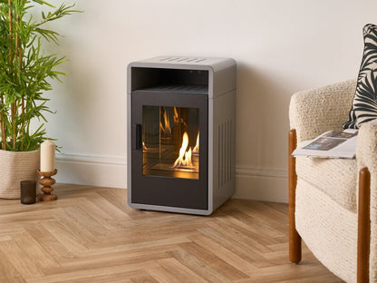 Adam Bellini Bio Ethanol Stove in Grey