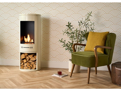 Sureflame Barilo Bio Ethanol Stove in Cream