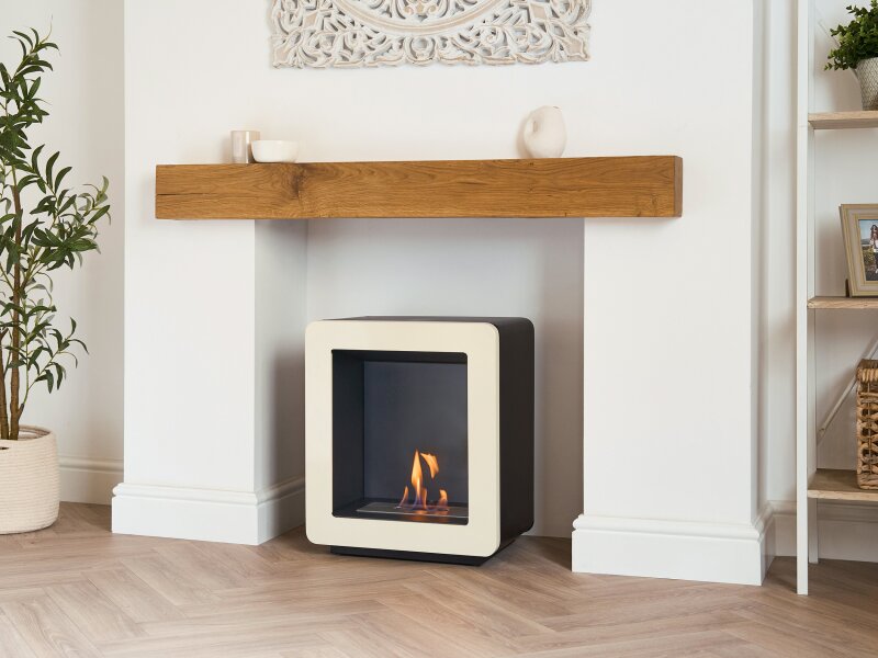 Adam Mira Bio Ethanol Stove in Cream - NEW