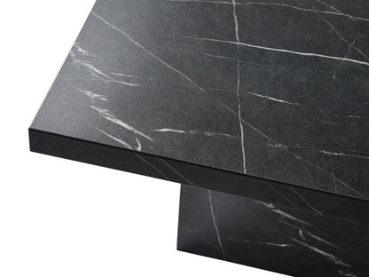 Acantha Castellon Bio Ethanol Coffee Table in Black Marble Effect