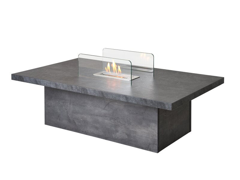 Acantha Castellon Bio Ethanol Coffee Table in Slate Effect