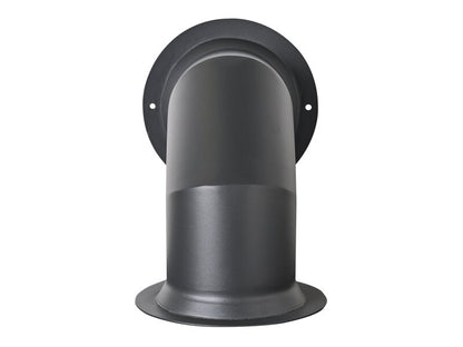 OKO Angled Decorative Metal Stove Pipe in Charcoal Grey