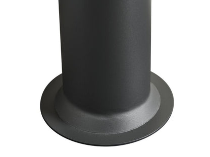 OKO Straight Decorative Metal Stove Pipe in Charcoal Grey 11258