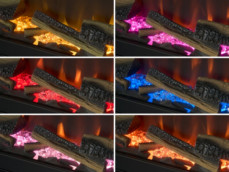 Acantha Vision Electric Media Stove in Black