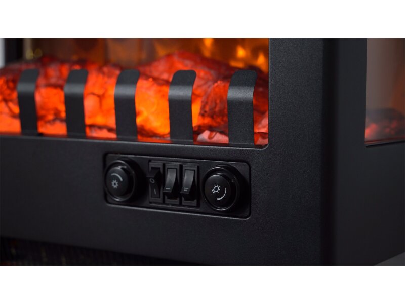Sureflame Marlow 3-Sided Electric Stove in Black
