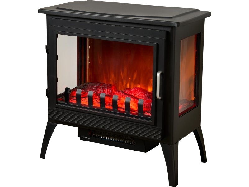 Sureflame Marlow 3-Sided Electric Stove in Black