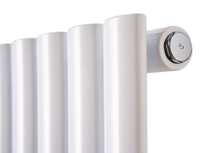 Eden Teppra 1200W Electric Column Radiator in White 600 x 1080mm