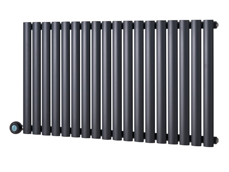 Eden Teppra 1200W Electric Column Radiator in Anthracite with Smart WiFi Control, 600 x 1080mm