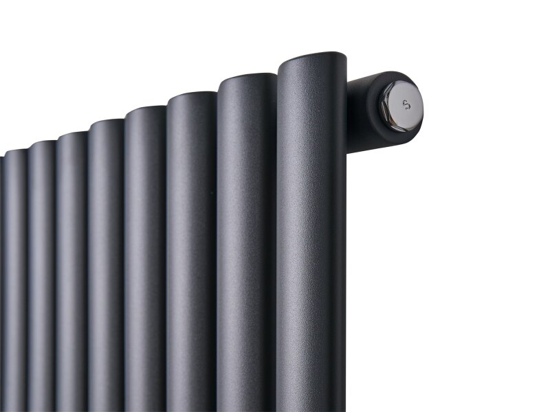 Eden Teppra 1200W Electric Column Radiator in Anthracite with Smart WiFi Control, 600 x 1080mm